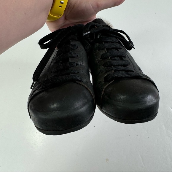 Officine Creative Black Fur-Lined Sneakers - Picture 5 of 9